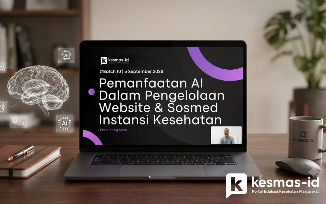 AI Bisa Bantu Kelola Website & Medsos Instansi Kesehatan, Kesmas-ID Ajarkan Caranya