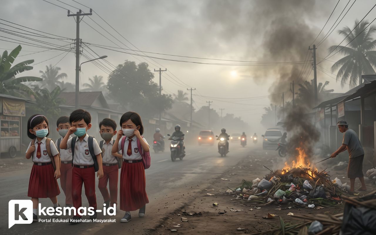 Anak Sekolah dan Kabut Asap