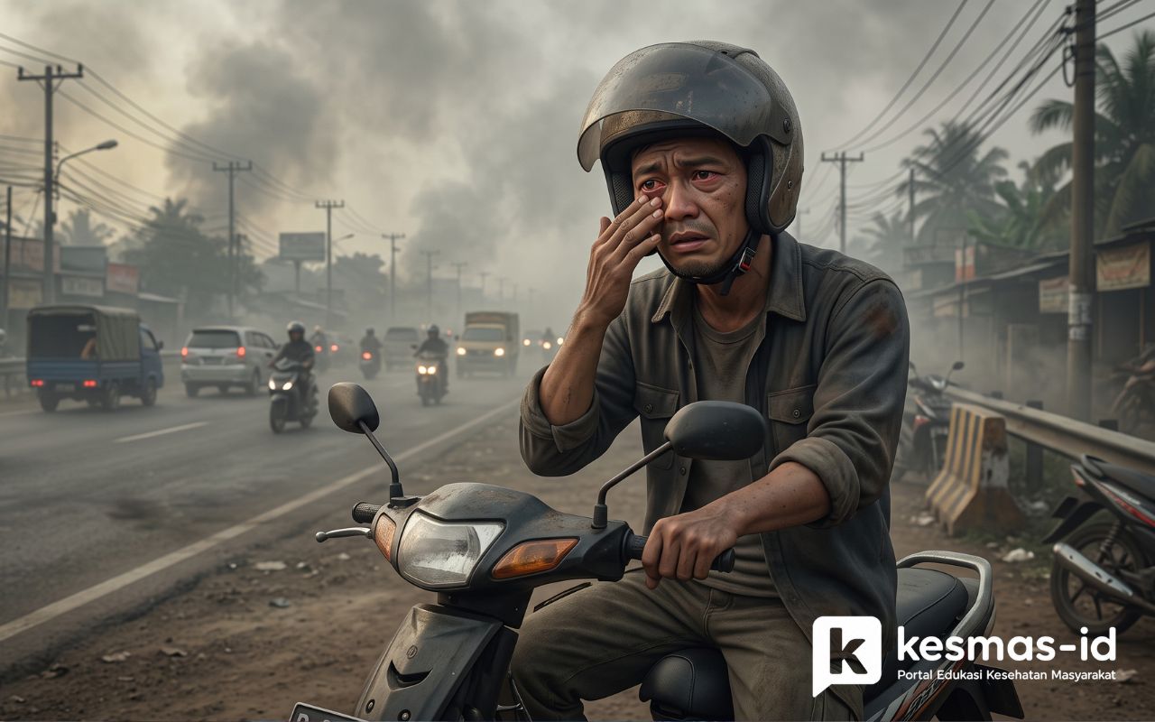 Mata Perih di Kabut Asap
